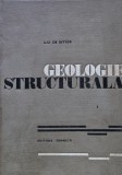 Geologie Structurala carte L. U. de Sitter Editura Tehnica 1969 480 pagini Coperta Cartonata Stiinte Exacte Istorie Geografie