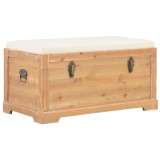 vidaXL Ladă de depozitare cu pernă, 80 x 40 x 40 cm, MDF