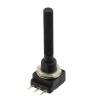 Potentiometru rotativ, 10k&Omega;, mono, logaritmic, 100mW, PIHER - PC-16 SH10IP06 10KB