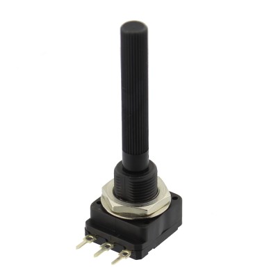 Potentiometru rotativ, 10k&amp;Omega;, mono, logaritmic, 100mW, PIHER - PC-16 SH10IP06 10KB foto