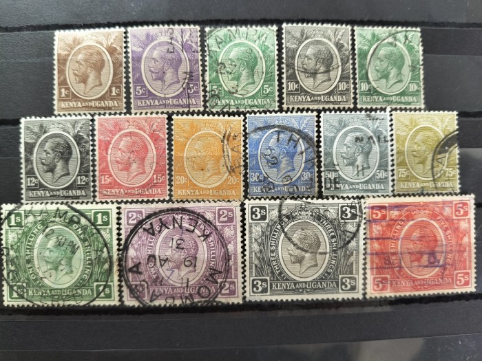 KENYA UGANDA 1922/27 GEORGE V