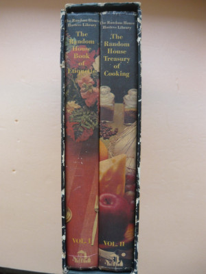 THE RANDOM HOUSE TREASURY OF COOKING / BOOK OF ETIQUETTE (2 volume) - 1967 foto