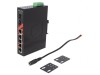 Switch Ethernet neadministrabil 7 porturi 12-48VDC