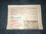 ZIARUL SPORTUL SUPLIMENT FOTBAL 1 SEPTEMBRIE 1989