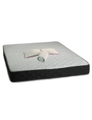 Set Saltea ortopedica, Praga 160x200x22 cm, plasa de arcuri tip Bonell, box spring system, fermitate medie, sistem de aerisire perimetral, Saltsib plu