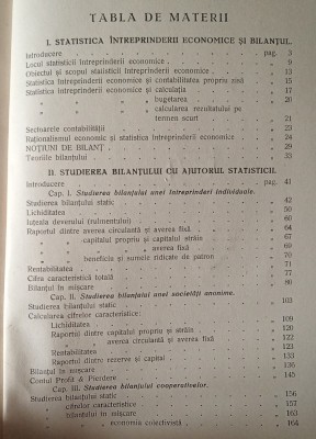 Studierea Bilantului, metoda Statistica (Dumitru D. Hasigan, 1945, dedicatie) foto