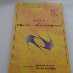 Revista De Psihologie Organizationala Nr.: 1-2 - Centrul De Psihologie VOL1,NR 1