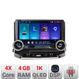 Navigatie Jeep Compass 2021- Edotec Incell 1K 10.5 inch 4+64 carplay android auto radio internet kit-compass2021+EDT-E211-RK+kit-10-9