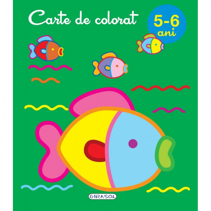 Carte de colorat Girasol, 5-6 ani