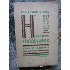 Histoires theatrales - Leon Treich