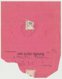 1908 Romania - Carte de vizita telegrafica Felicitari vigneta telegraf telegrame