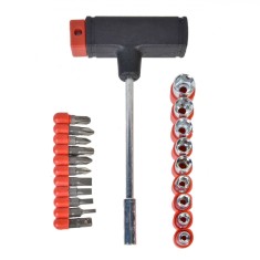 Set șurubelniță Magnetică, 21 Bucăți, Include 11 V&acirc;rfuri Magnetice și 9 Tubulari
