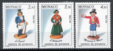 Monaco 1991 Mi 2035/37 MNH - Crăciun: Figurine din Provence (III), Nestampilat