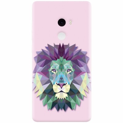 Husa silicon pentru Xiaomi Mi Mix 2, Polygon Lion foto