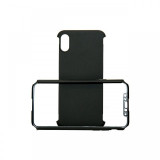 Carcasa iPhone X / XS Just Must Defense 360 Black (3 piese: protectie spate, protectie fata, folie F