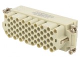 Conector HDC cu 64 inserturi de contact mamă 500V