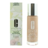 Clinique, Beyond Perfecting, Acoperire completă, Fond de ten lichid și corector 2-&icirc;n-1, 01, In, 30 ml