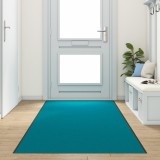 Preș de ușă VidaXL Spălabil Cyan 120x400 cm