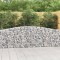 vidaXL Coșuri gabion arcuite 15 buc, 400x30x80/100 cm, fier galvanizat 3145822