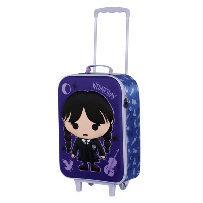 Troler 3D Wednesday Chibi, 33x52x17 cm foto