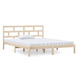 Cumpara ieftin Cadru de pat mic dublu, 120x190 cm, lemn masiv