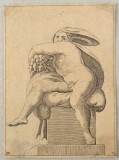 Adamo Scultori &quot;Studiu dupa Michelangelo&quot; gravura cca 1547-1587, Religie, Cerneala, Altul