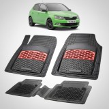 Cumpara ieftin Covorase Skoda Fabia III Compatibile Hatchback 2014-2021 | Red