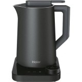 Fierbator Haier HKE7W 011, 1.3 L, 2200 W, Pastreaza calda apa pana la 12 ore, Obsidian Grey