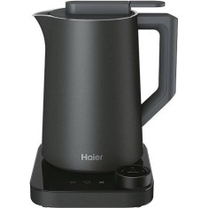 Fierbator Haier HKE7W 011, 1.3 L, 2200 W, Pastreaza calda apa pana la 12 ore, Obsidian Grey