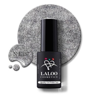337 Silver Glitter | Laloo gel polish 7ml foto