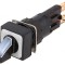 Comutator rotativ 16mm alb 24V 3 pozi?ii