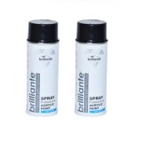 Vopsea Spray Gri Negru RAL 7021, 400ml, Brilliante (Pachet 2 buc.) - Metal, Lemn, Plastic