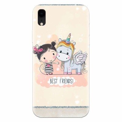 Husa silicon pentru Apple Iphone XR, Best Friends foto