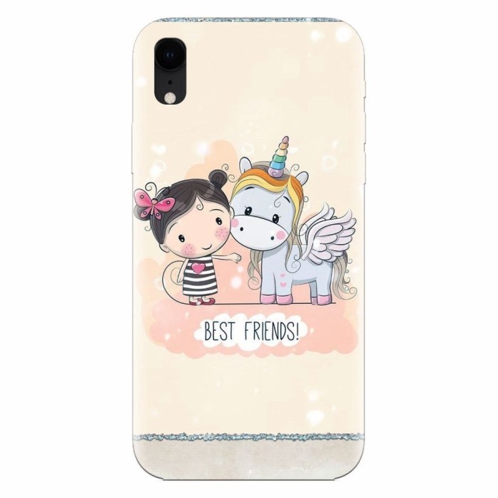 Husa silicon pentru Apple Iphone XR, Best Friends