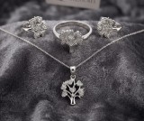 Cumpara ieftin Set din Argint 925 , zTree of Love, - Colier, Cercei E i Inel cu Copacul Vietii E i Zirconiu