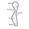 Curea distributie Citroen: C4, C5, Jumper, Jumpy; Fiat: Scudo; Ford: C-Max, Edge, Focus, Galaxy, Kuga, Mondeo, S-Max; Opel: Grandland, Movano, Vivaro