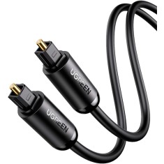 CABLU audio Ugreen, &quot;AV122&quot; optic Toslink(T) la Toslink(T), 1m, conectori auriti, negru &quot;70890&quot; (timbru verde 0.18 lei) - 6957303878901