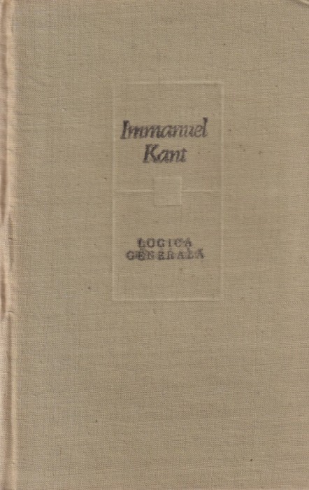 Immanuel Kant - Logica generala