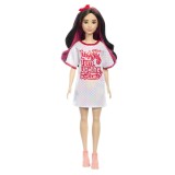 PAPUSA BARBIE FASHIONISTA BRUNETA CU ROCHITA SPORT