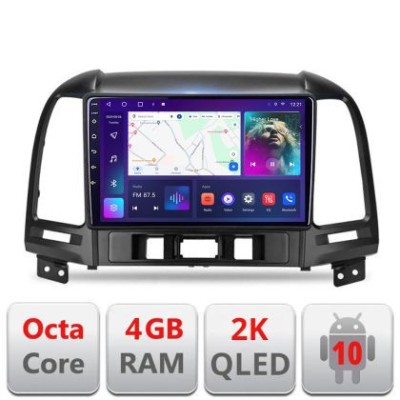 Navigatie HHyundai Santa Fe 2007-2012 C-008 Android Octa Core Ecran 2K QLED GPS 4G 4+32GB 360 KIT-008+EDT-E409-2K CarStore Technology foto