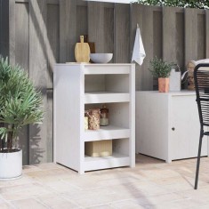 vidaXL Dulap de bucătărie Alb 55 x 55 x 92 cm Lemn masiv de pin 868158