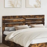 vidaXL Tăblie cap cu headboard Stejar fumuriu 180 cm Lemn compozit 888177