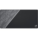 Mousepad gaming ASUS ROG Sheath BLK LTD, dimensiuni foarte mari, baza cauciucata, cusaturi anti-rupere, Negru/Gri