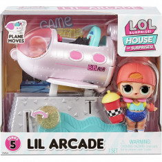 LOL Surprise OMG House of Surprises, Lil Arcade cu Sk8er Grrrl si 8 surprize, 580218EUC