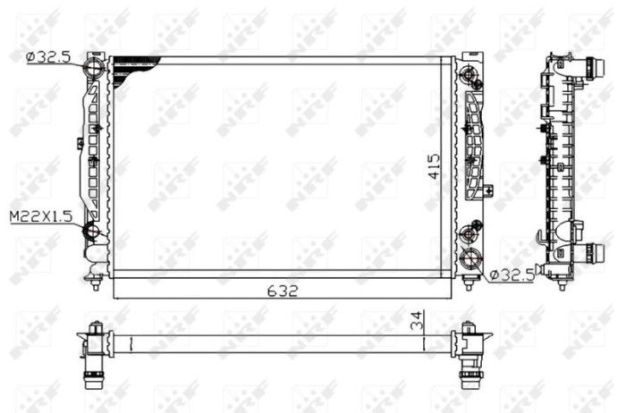NRF 519504A Economy Class Radiator, racire motor