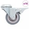 vidaXL Roți pivotante cu gaură pentru șurub, 16 buc., 50 mm 277848