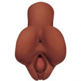 PDX PLUS - PICK YOUR PLEASURE DOUBLE BROWN MASTURBATOR, PDX PLUS+