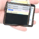 Cumpara ieftin Portcard Minimalist din Piele Naturala , personalizabil, Duma, Negru