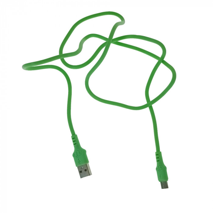 Cablu cu conectori USB-A tata la USB-C tata, 3A, lungime 100cm, CBL-56759-G, incarcare, transfer date, verde