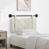vidaXL Cap de pat suspendat Pe perete Crem 100 x 55 x 5 cm Catifea 42031591